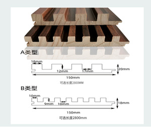 Panel de pared a cuadros y rayas de madera maciza personalizado, paneles de pared de ladrillo para circulares de madera interiores para sala de estar, dormitorio y cocina - Product Image 6