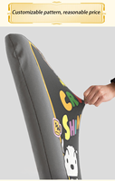 Housse de chaise en spandex en soie de lait, adaptée à la housse de chaise de jeu de bureau, avec housse de siège de fauteuil, personnalisation du motif