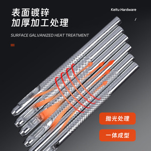 Herramienta perforadora de cuero de 2.5mm, 3mm, 3.5mm, 4mm, galvanizada y tratada térmicamente para agujeros de cinturones - Product Image 1