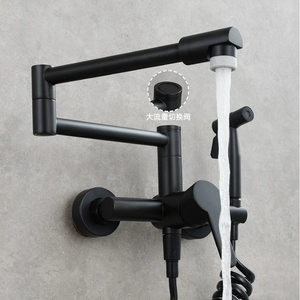 Robinet de <span class=keywords><strong>cuisine</strong></span> mural chaud/froid <span class=keywords><strong>avec</strong></span> <span class=keywords><strong>douchette</strong></span> pliable et extensible pour le lavage de la vaisselle - Product Image 4