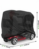 Housse de protection pour trottinette électrique MUSE Factory Direct Custom, en tissu Oxford, style sport, imperméable, protection UV, rejet IR à 90 %.