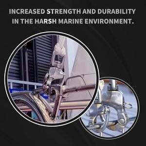 Moschettone Girevole in Acciaio Inox 304 3016 Mini Colorato 6mm con Gancio a Sgancio Rapido per Braccialetti - Product Image 3