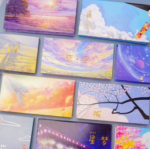 <span class=keywords><strong>Ufficio</strong></span> di cancelleria foglio di cherry bloom cielo stelle di auto-adesivo memo pad sticky note pad forniture di cancelleria scatola regalo swrap - Product Image 1