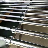Barre d'haltérophilie olympique 20 kg, fournie par le fabricant, 1,8 m, 2,2 m, équipement de fitness en acier avec barre électrolytique