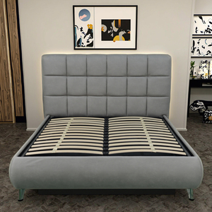 Letto Contenitore Moderno Imbottito con Sollevamento Idraulico, Telaio in Metallo e Meccanismo a Gas di Produzione Propria, Fabbrica OEM/ODM - Product Image 4