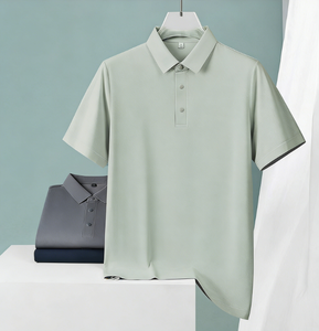 เสื้อโปโลแขนสั้นลำลอง 150 กรัม คอถักแบบเรียบ สีตัดกัน ระบายเหงื่อ แห้งเร็ว ใส่ได้ทั้งชายและหญิง รับสกรีนโลโก้ - Product Image 3