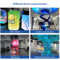 Paneles de Pantalla LED Flexibles, Programables y Enrollables, Módulos Esféricos Flexibles para Publicidad