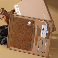 Ensemble cadeau d'entreprise pour banque, respectueux de l'environnement, marque Starlink, bloc-notes, stylo, chargeur, batterie, promotion, kit d'affaires