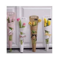 Papier d'emballage personnalisé pour bouquet de roses Coffrets cadeaux de fleurs à la main Vente en gros de boîtes florales pour bouquets
