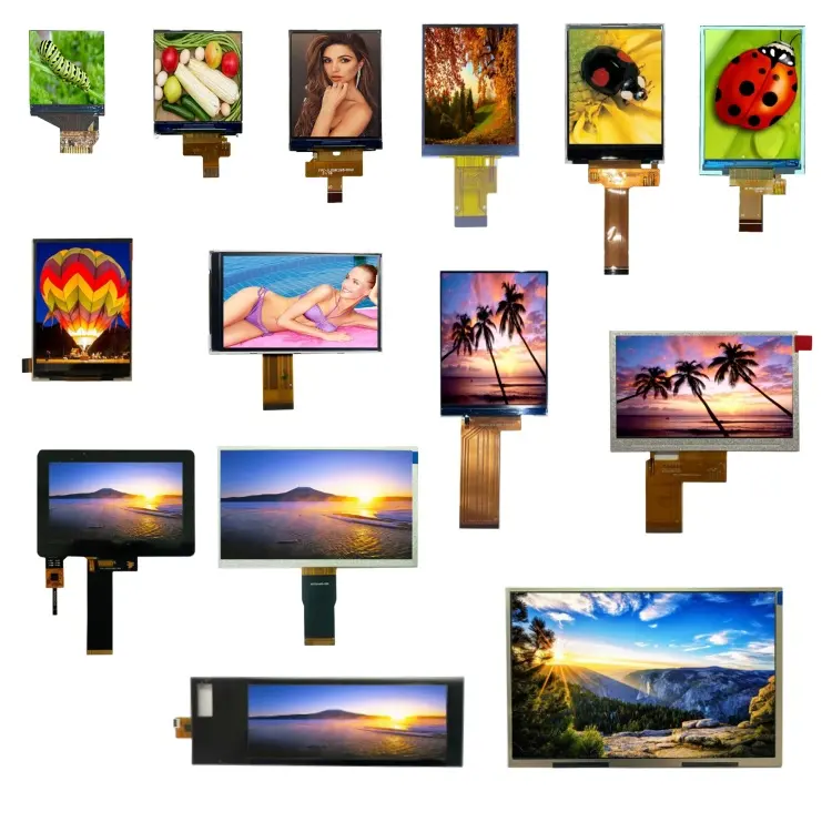 Outdoor high brightness 1000 nits 800x480 50pin resistive touch screen 7 inch tft lcd module LCD panel lcd display