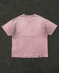 T-shirt vintage délavé coupe ample, T-shirt vieilli, T-shirt en coton personnalisé pour homme, T-shirt en coton oversize pour homme - Product Image 2