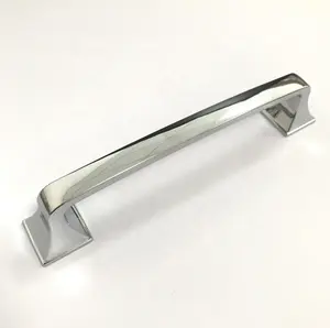 furniture accessories unique chrome finishing cabinet door zinc alloy solid pull handle