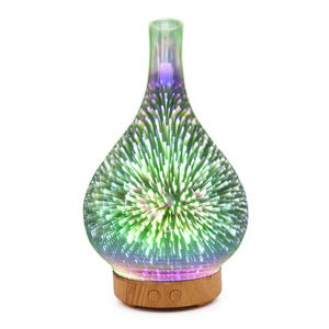 Diffuseur d'arômes en verre 3D Yx3d 001, humidificateur ultrasonique avec lumière LED pour la maison, la chambre à coucher, l'aromathérapie, capacité inférieure à 0,5 L - Product Image 2