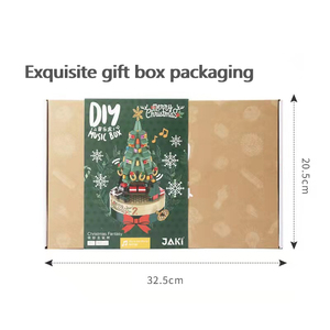 JXB Exquisito Juego de Bloques de Construcción con Caja <span class=keywords><strong>Musical</strong></span> de Árbol Navideño, Juguete de Modelo para Niños Pequeños de 3 a 5 Años y Niños de 5 a 7 Años - Product Image 5