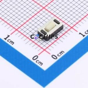 TS1101A26025 Tactile Switch SMD,6x3.5mm Switch Single Pole Single Throw Rectangle Button 2.6N Vertical Mount - Product Image 1