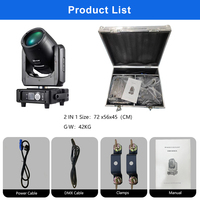 Nuevo Equipo de Iluminación para Escenarios de 230w, Luz Móvil LED Beam Spot para Discotecas, Bares, Eventos, KTV, con Controlador DXM512