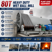 Broyeur à billes à grande capacité Minjie Heavy Duty 30-80t/h, moteur AC, machine de broyage à billes