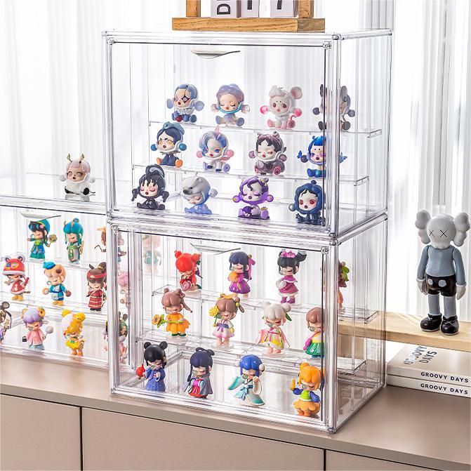 Tapeera Espositore da Parete Compatibile con Minifigure Lego – Espositore Minifigures – Vetrina Espositiva per Collezionismo – Vetrina da Parete o da Tavolo – Base Bianca – Contiene 28 Minifigure