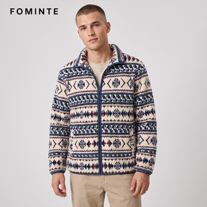 Veste polaire vintage imprimée aztèque pour femme, chaude et épaisse, style streetwear, en stock - Product Image 4