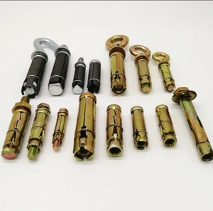 Boulons d'ancrage en <span class=keywords><strong>acier</strong></span> au carbone galvanisé argenté robustes en gros, boulons d'expansion à trois ou quatre éléments, diamètre 12 mm, norme GB - Product Image 6