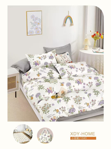 Juego de Sábanas Xdy-Home, Tamaño King, Estampado Floral, 4 Piezas, Estilo Pastoral, para Uso Doméstico - Product Image 3