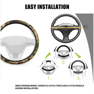 Funda para Volante de Coche de Diseño Ejecutivo/Lujo, Material de Tela Antideslizante con Gran Agarre, Tamaños 36cm/38cm/45cm para Camiones - Product Image 5