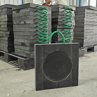 Coussinet de support de pied de grue UHMWPE robuste de 30 tonnes Coussinets de niveau de remorque Feuilles de plastique pour tampon de stabilisateur Utilisation robuste