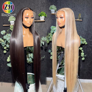 柬埔寨原发13X4高清蕾丝前额假发200%密度卷发深波浪30英寸角质层对齐巴西原发处女发假发 - Product Image 6