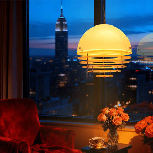 Lampe suspendue nordique moderne, style Space Age, en métal, acrylique et verre, LED, haute qualité, nouveau design unique, lampe suspendue à plusieurs niveaux en forme de citron - Product Image 3