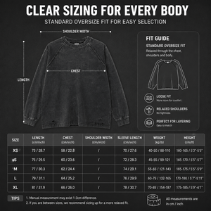 330G Heavyweight Washed Long Sleeve T-Shirt Men Raw Edge Distressed Crewneck Streetwear Sweatshirt Custom OEM Supplier Top - Product Image 2