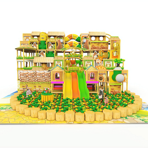 Tùy chỉnh cao tầng trong nhà Thiết bị sân chơi cho trẻ em người lớn rừng phong cách lớn trượt bóng hồ bơi công viên giải trí sân chơi trong nhà - Product Image 3