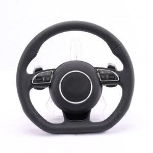 A1 RS5 A3รถ Audi A6 A5 C8 A3ชุด Q7หนังดัดแปลงได้หลากหลายฟังก์ชั่นอัพเกรด<span class=keywords><strong>พวงมาลัย</strong></span> B9 A4 - Product Image 3