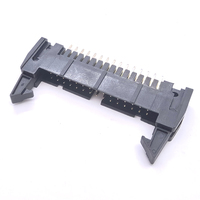 Connecteur de prise Soulin IDC Ejector Header, pas de 2,54 mm, 30 broches, contact en laiton, application PCB, pour câble plat