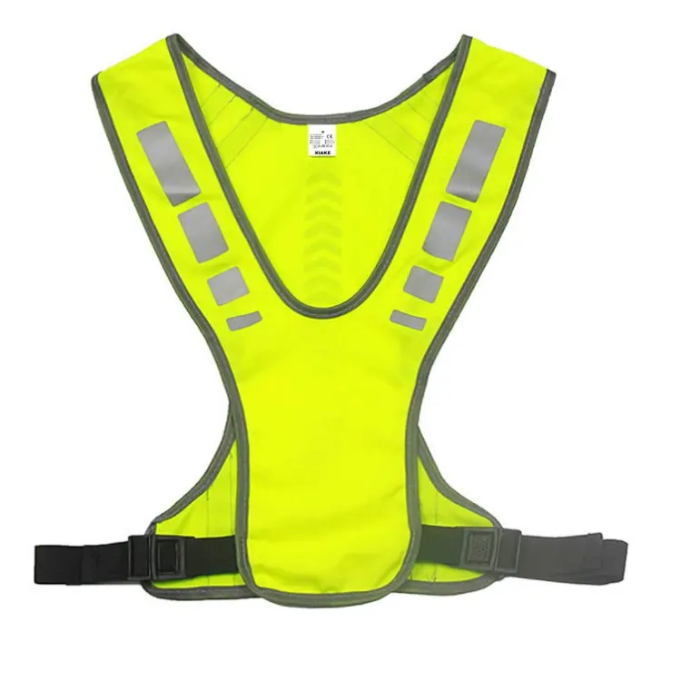 Gilet de Sport réfléchissant réglable pour hommes, pour la course ou le cyclisme, avec poche, pour adultes et enfants, équipement de sécurité pour le Jogging et la marche