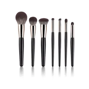 7-Piece Makeup Brushes Custom Logo Kinlly Makeup Brush Free Samples,Cosmetic Brush Sets With Nylon Hair