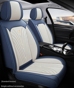 Fundas y Cojines Universales de Cuero PVC para Asientos de Coche con Soporte Lumbar para Civic, Corolla, Polo, Accord, Yaris - Estilo Ejecutivo - Product Image 3