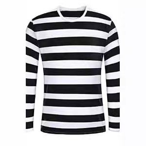 <span class=keywords><strong>T</strong></span>-shirt rayé à manches longues pour homme, style américain rétro, 230g, anti-humidité, collection <span class=keywords><strong>2022</strong></span>, transfrontalier AliExpress - Product Image 2