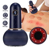 Masajeador de meridianos inteligente para uso doméstico, microcorriente, calefacción, luz roja, intensidad ajustable, larga duración, spa de un toque, Guasha, ventosas