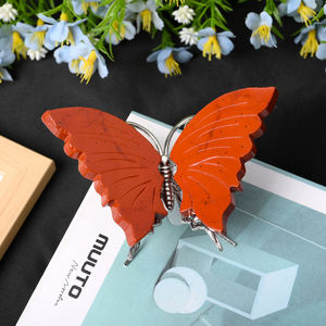 Groothandel Metaal Lichaam Kristal Diverse Vlinder Vleugels Carvings Handgesneden Genezende Kristal Ambachten voor Decoratie - Product Image 2