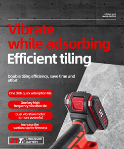48VF <b>Tiles</b> Vibrator Ceramic <b>Tile</b> <b>Leveler</b> Suction Cup Automatic Floor Vibrator Ceramic <b>Tile</b> <b>Leveler</b> Leveling Tools With Battery - Product Image 4