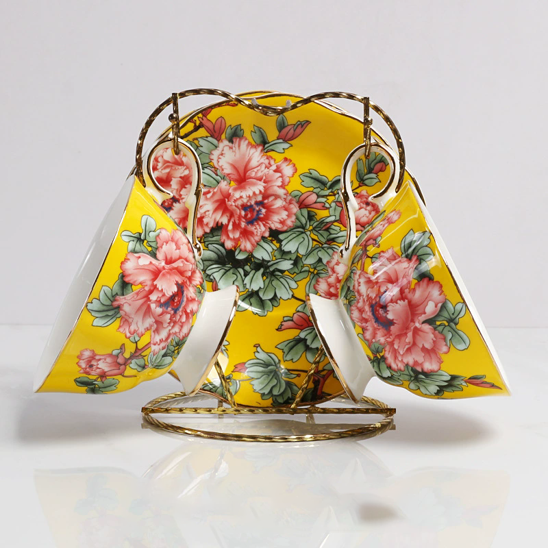 double cup and saucer