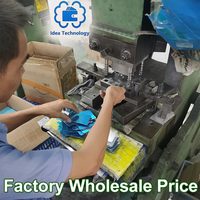 Dompet logam aluminium dengan tali uang tunai dan kotak hadiah dompet uang tempat kartu klip uang untuk klien lama