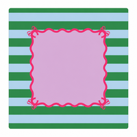 Tapis de mahjong antidérapant et imperméable avec sac de rangement, design rayé pastel pour les soirées de jeu à la maison