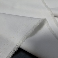 Tissu mélangé polyester 2/1 sergé 148 GSM micro-extensible, respirant, écologique, teint/imprimé sur mesure, antistatique et infroissable