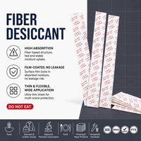 Feuille déshydratante en fibre enduite de film OEM/ODM 20*240mm 1mm d'épaisseur, bande déshydratante absorbante de l'humidité de qualité alimentaire 400 pièces/sac