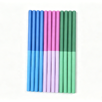 Pensil Kayu HB 7 Inci Dua Warna Ujung Berlapis FSC EN71 untuk Anak Sekolah Menulis Menggambar Paket Logo Kustom Pabrik OEM