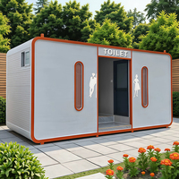 Wecare Toilettes mobiles de luxe pour l'extérieur, remorque de toilettes portable avec construction en tôle galvanisée, garantie 1 an, utilisation en camping