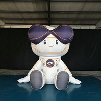 Mascotte d'astronaute gonflable personnalisée, personnage de dessin animé, tissu Oxford, modèle publicitaire géant, décoration d'événements en plein air