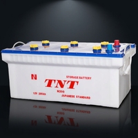 Batterie de voiture/camion 12V 120AH N120 norme japonaise JIS, plomb-acide, sèche, encastrée, boîtier blanc