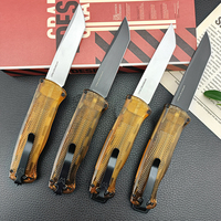 Couteau de poche BM 5370 de haute qualité, lame tactique D2, manche PEI, couteau de survie portable pour le camping et la chasse, EDC